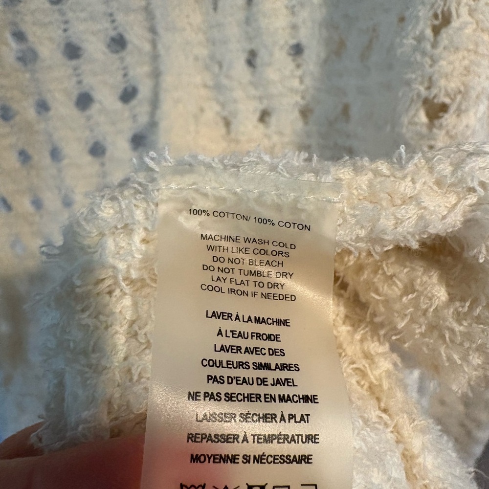 Margaret O’Leary Open-Knit Cream Sweater - Picture 3 of 3